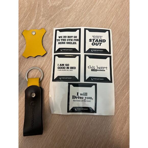 Mellamoon Dopp Kit Toiletry Bag Leather Black Yellow Travel Bag - Picture 5 of 6